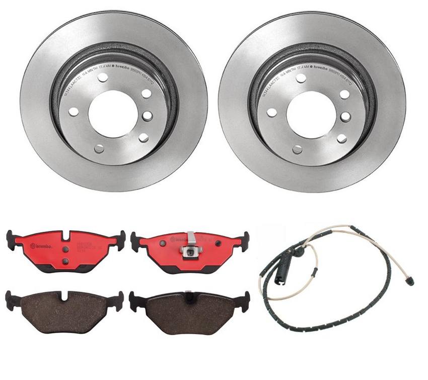 BMW Brembo Brake Kit Pads and Rotors Rear (294mm) (Ceramic